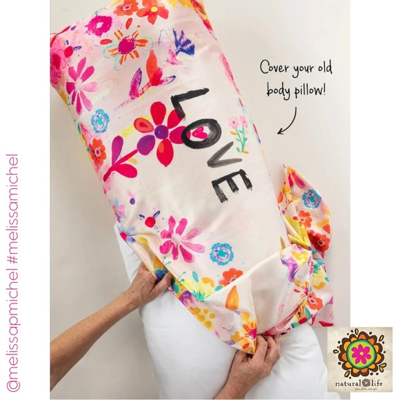 Natural Life Satin Body Pillow Cover - Picture 2 of 3